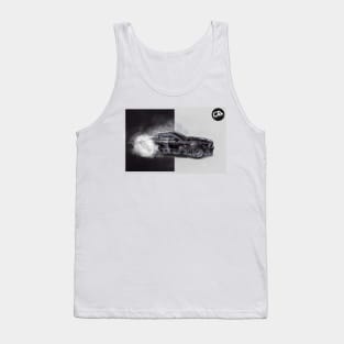 Ford Mustang Burnout Illustration Tank Top